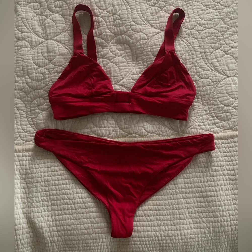 Vitamin A Red Bikini Set